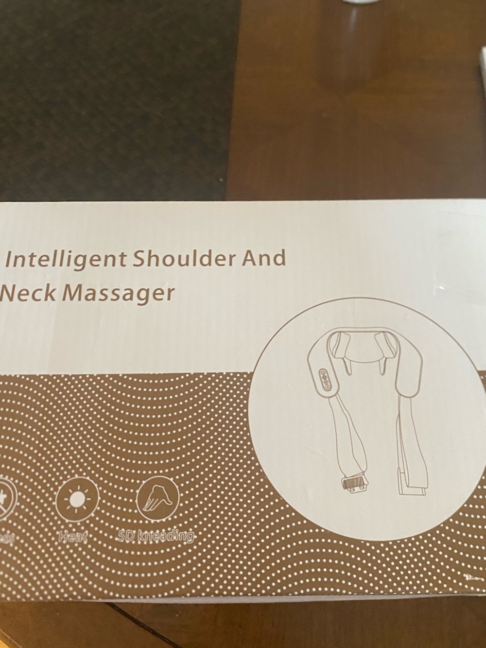 Shoulder and neck massager wireless heat charging cable included